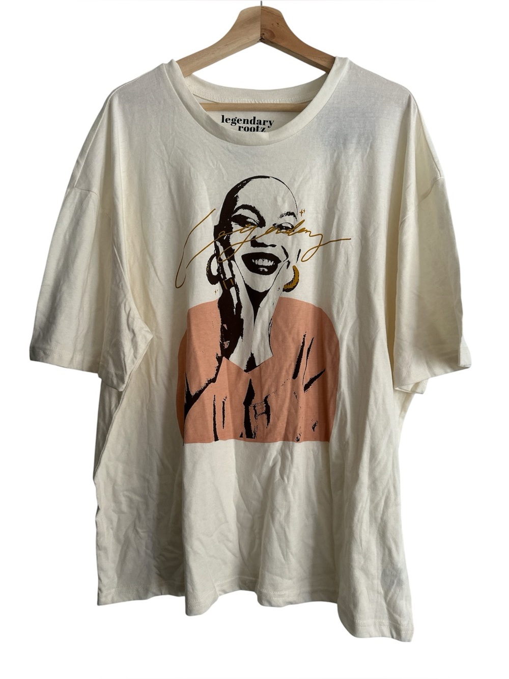 Legendary Rootz Ivory Short Sleeve Tee NWT Size XL - Picture 3 of 5